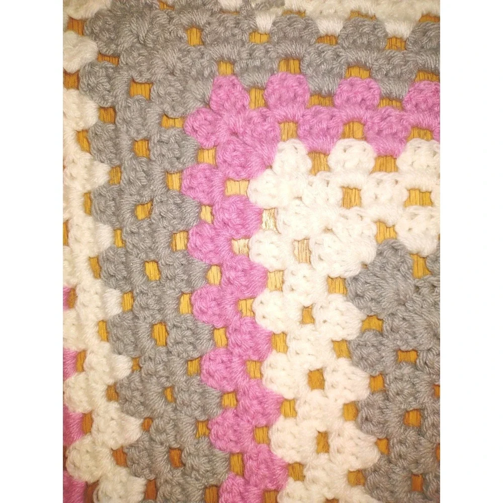 Granny Square Crochet Blanket Throw 54